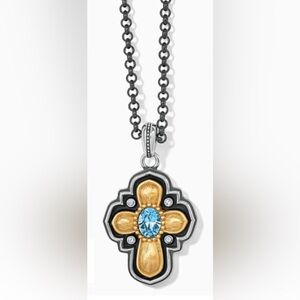 Brighton Collectibles Monarch Blessing necklace in cross design with inscription